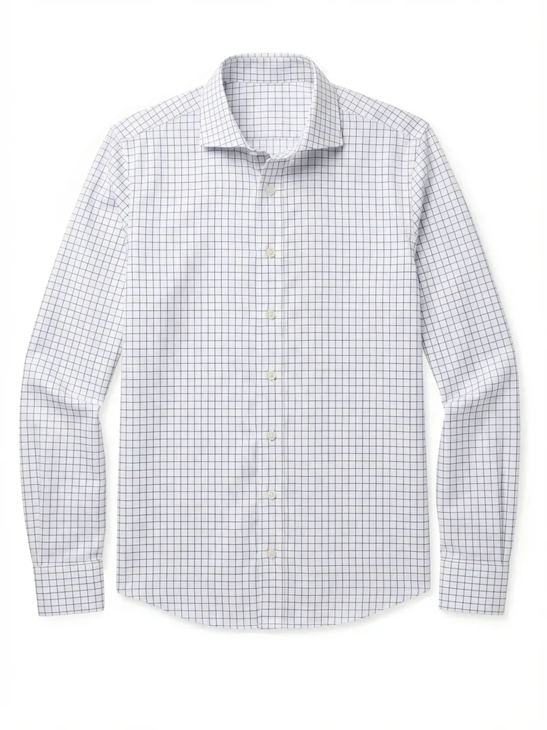 Camicia bianca in popeline facile da stirare