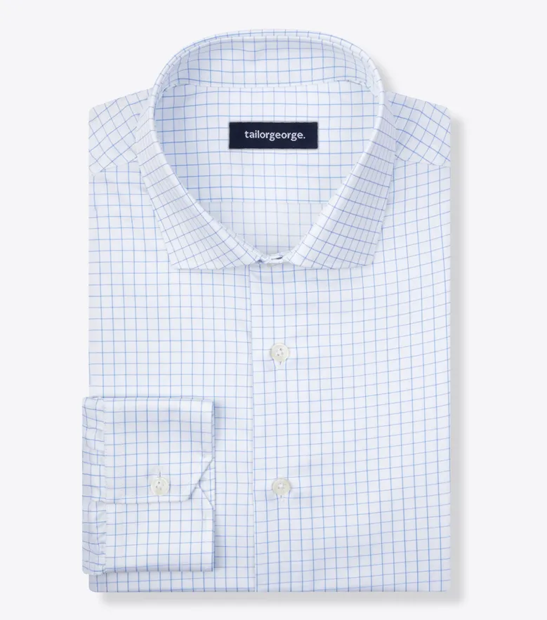 Camicia bianca in popeline facile da stirare