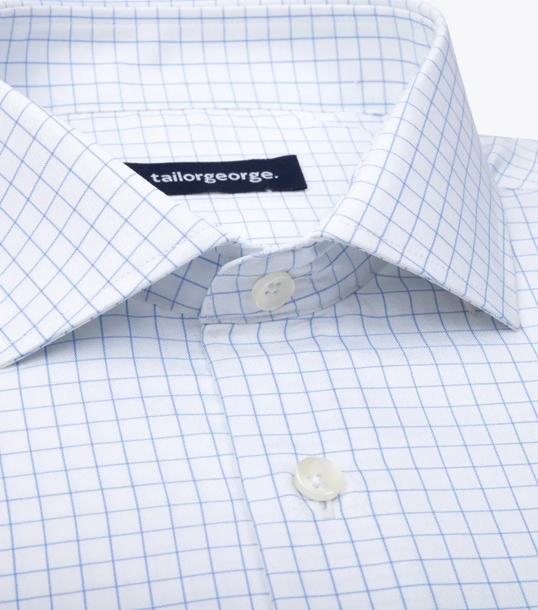 Camicia bianca in popeline facile da stirare