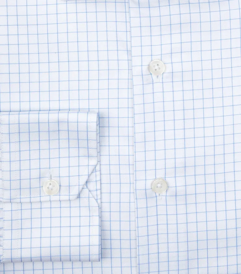 Camicia bianca in popeline facile da stirare