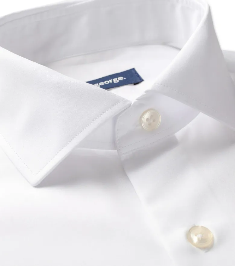 Camicia bianca in popeline facile da stirare