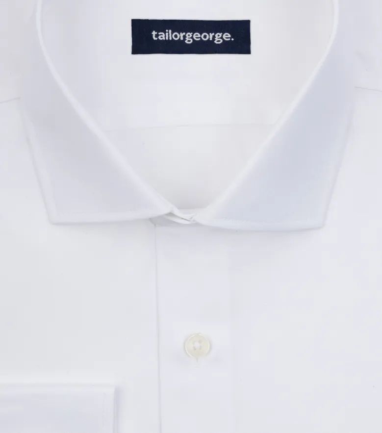Camicia bianca in popeline facile da stirare