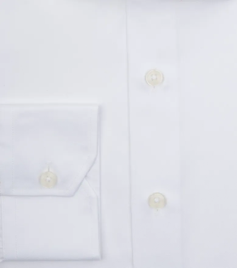 Camicia bianca in popeline facile da stirare