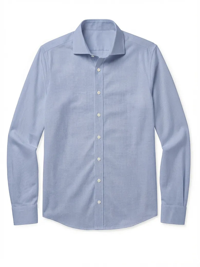Camicia bianca in popeline facile da stirare