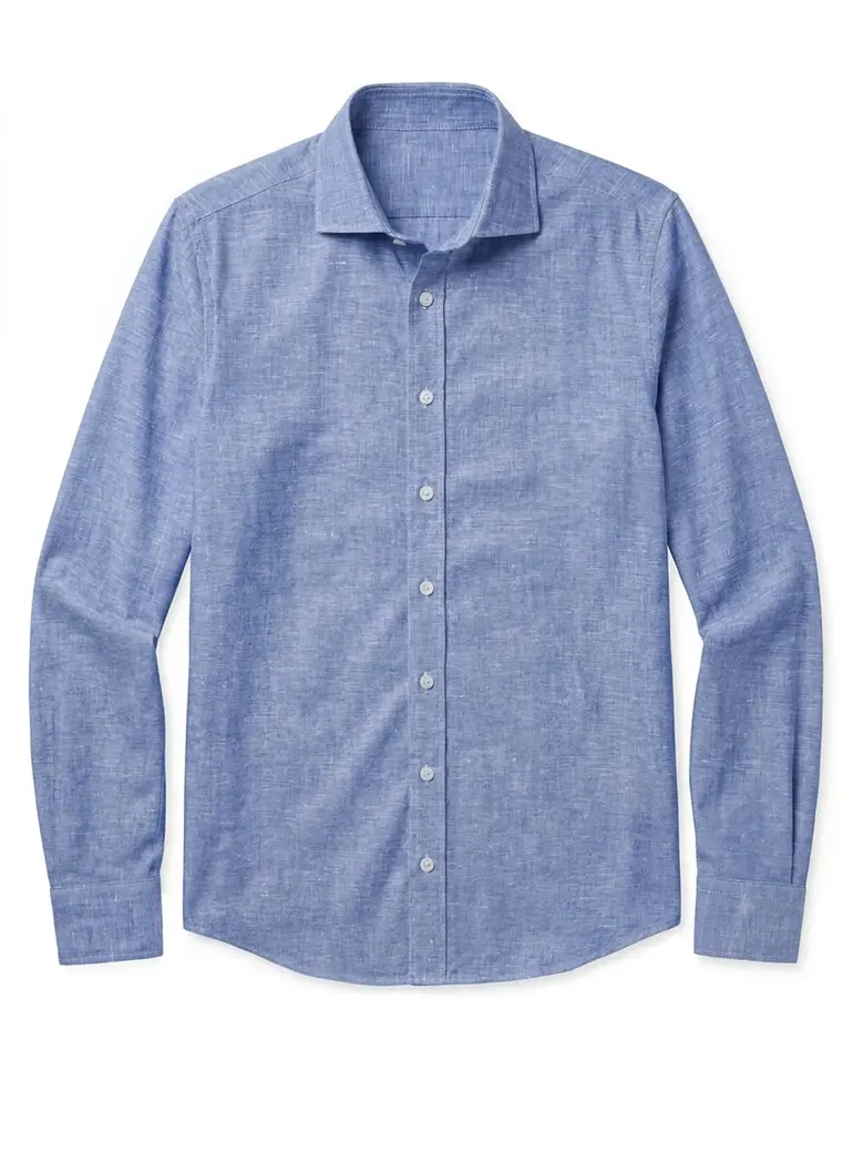 Camicia bianca in popeline facile da stirare