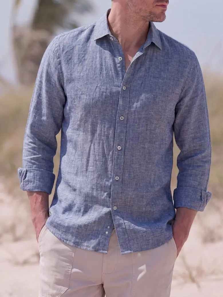 Camicia bianca in popeline facile da stirare