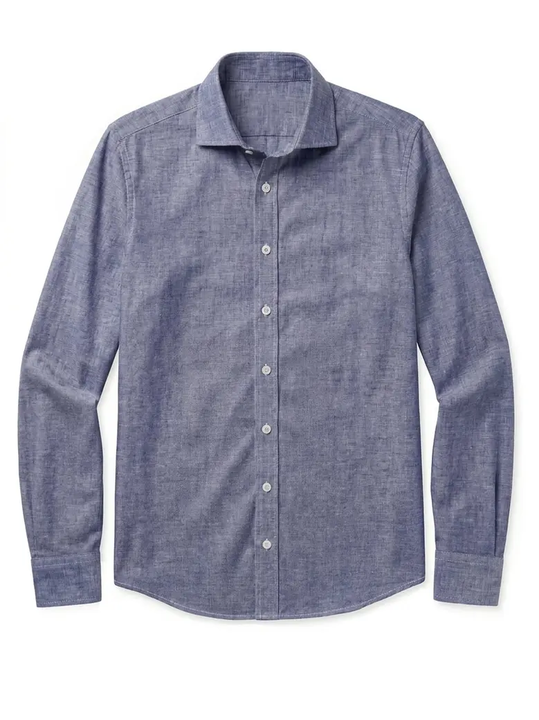 Camicia bianca in popeline facile da stirare