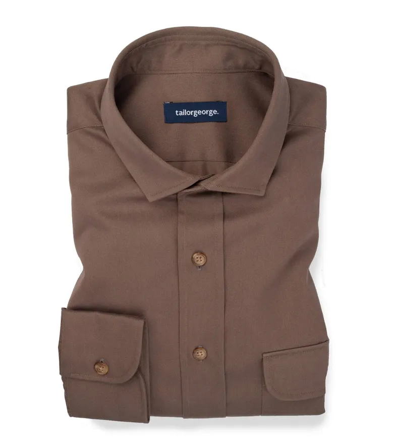 Camicia bianca in popeline facile da stirare