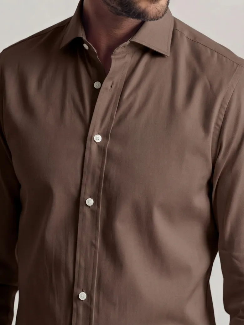 Camicia bianca in popeline facile da stirare