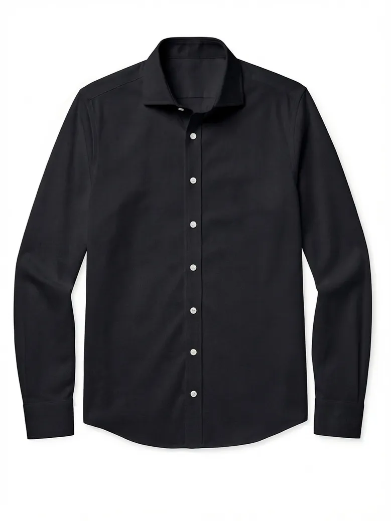 Camicia bianca in popeline facile da stirare