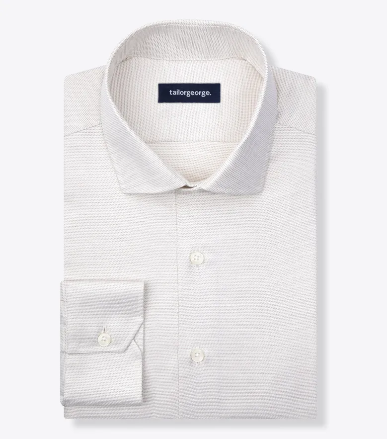 Camicia bianca in popeline facile da stirare