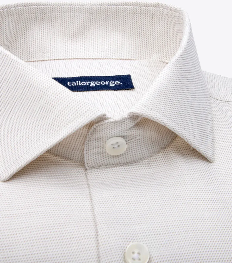 Camicia bianca in popeline facile da stirare