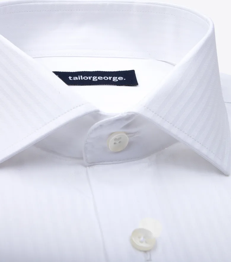 Camicia bianca in popeline facile da stirare