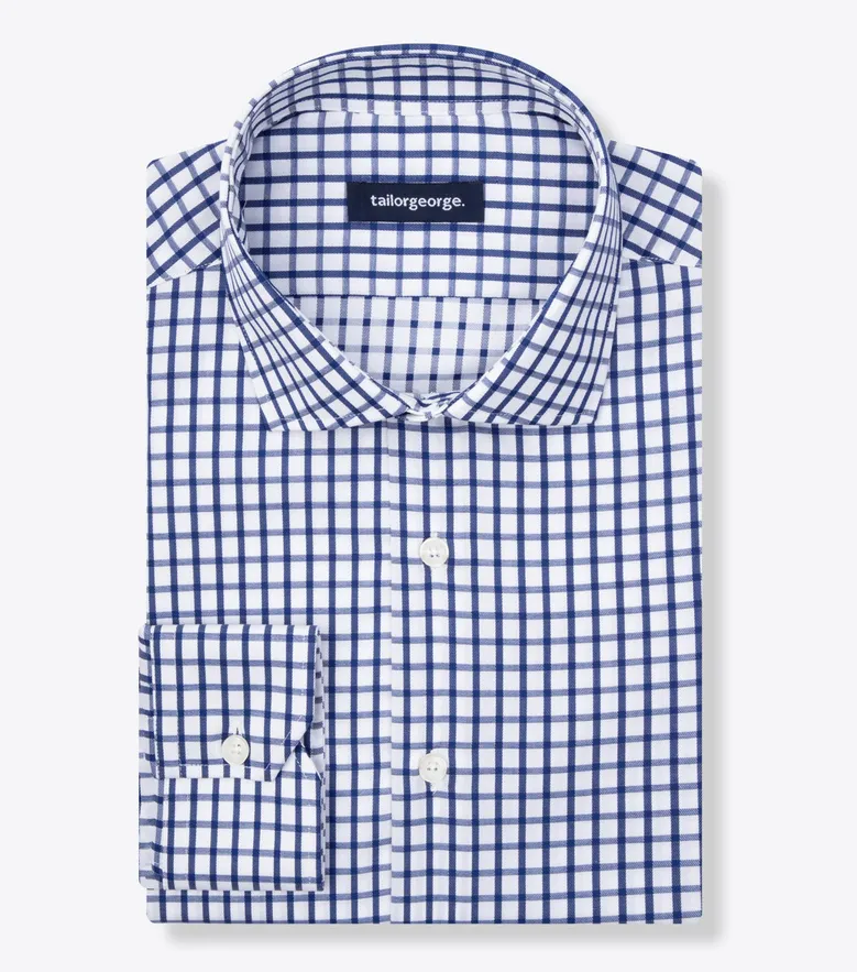 Camicia bianca in popeline facile da stirare