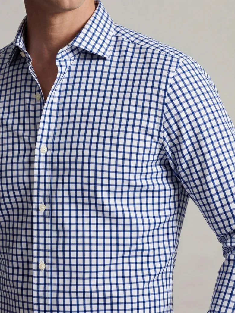 Camicia bianca in popeline facile da stirare