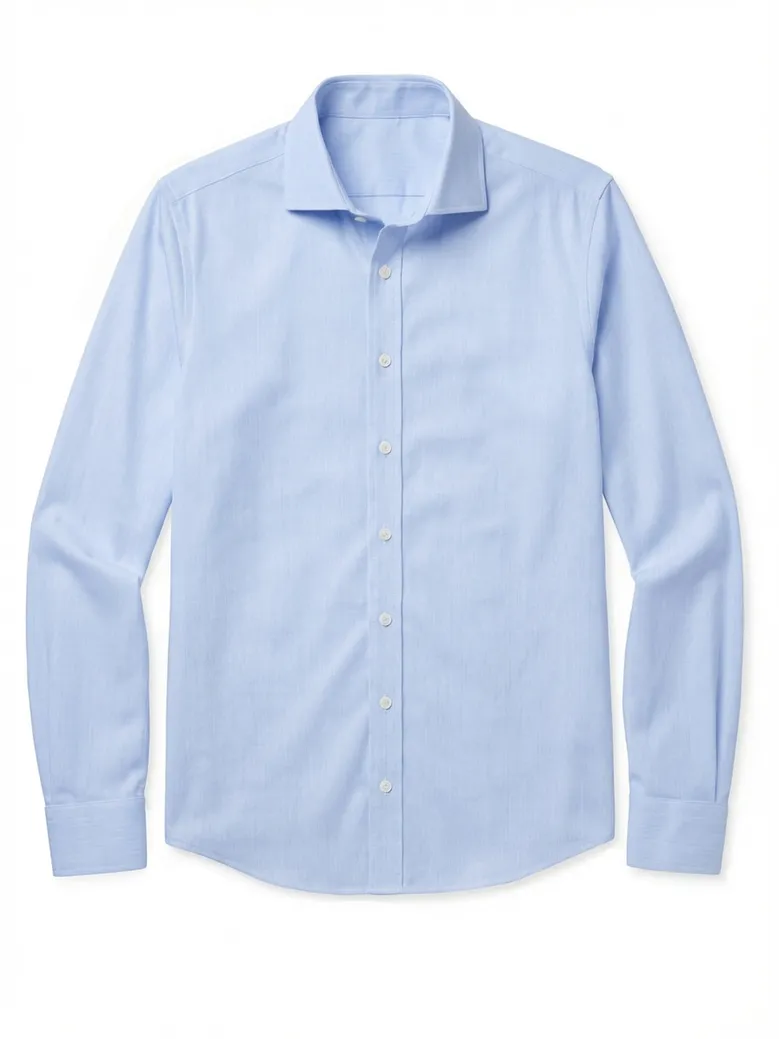 Camicia bianca in popeline facile da stirare