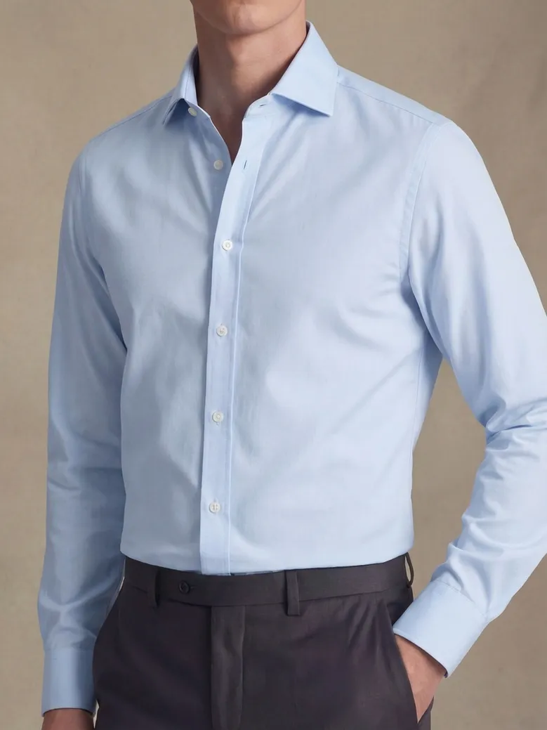 Camicia bianca in popeline facile da stirare