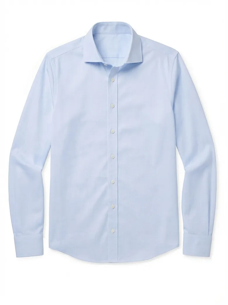 Camicia bianca in popeline facile da stirare