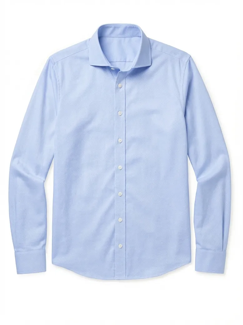 Camicia bianca in popeline facile da stirare