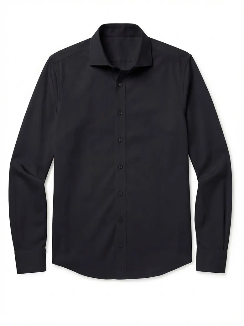 Camicia bianca in popeline facile da stirare