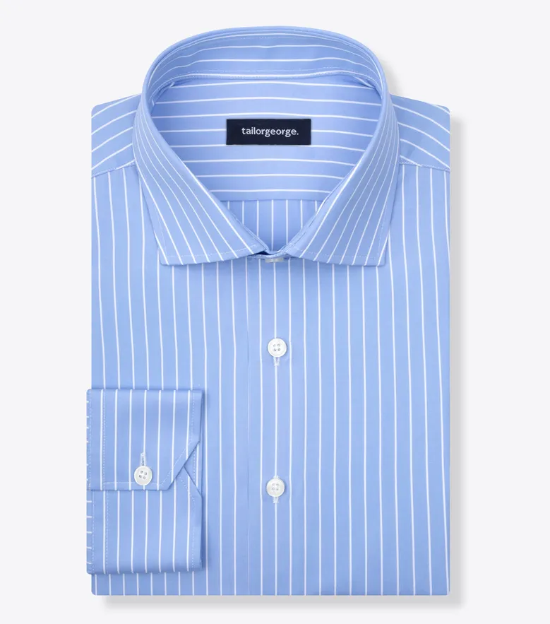 Camicia bianca in popeline facile da stirare