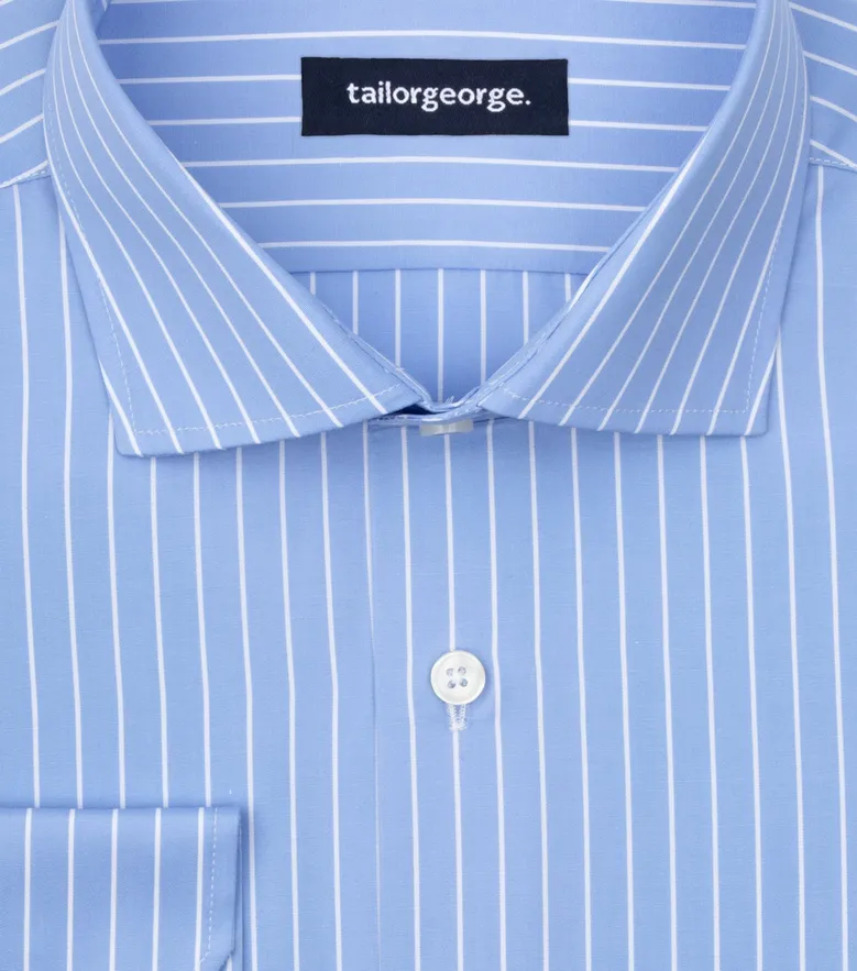 Camicia bianca in popeline facile da stirare