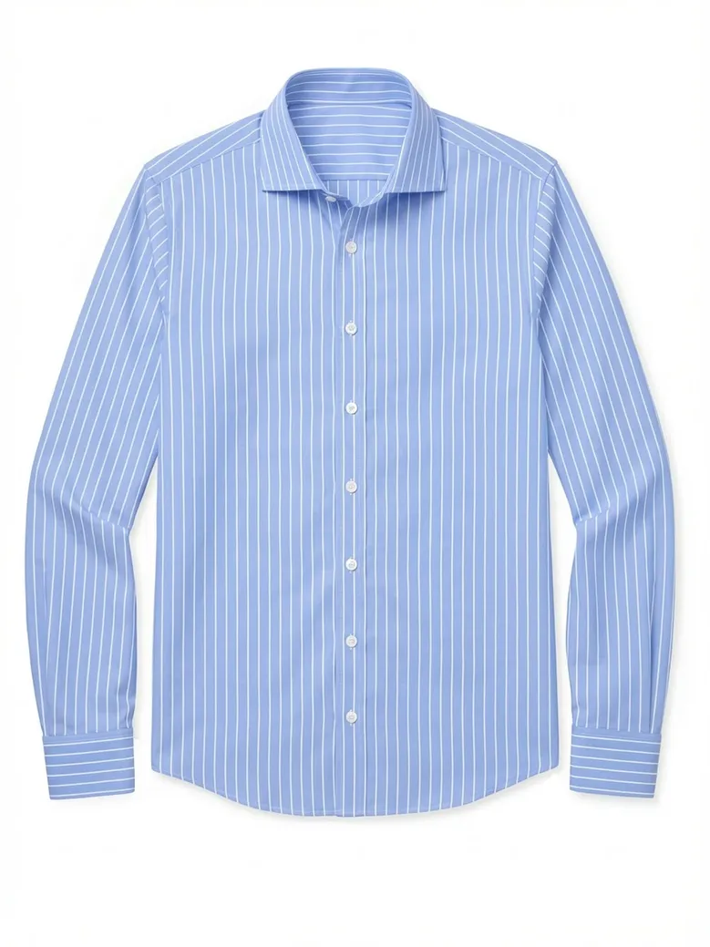 Camicia bianca in popeline facile da stirare