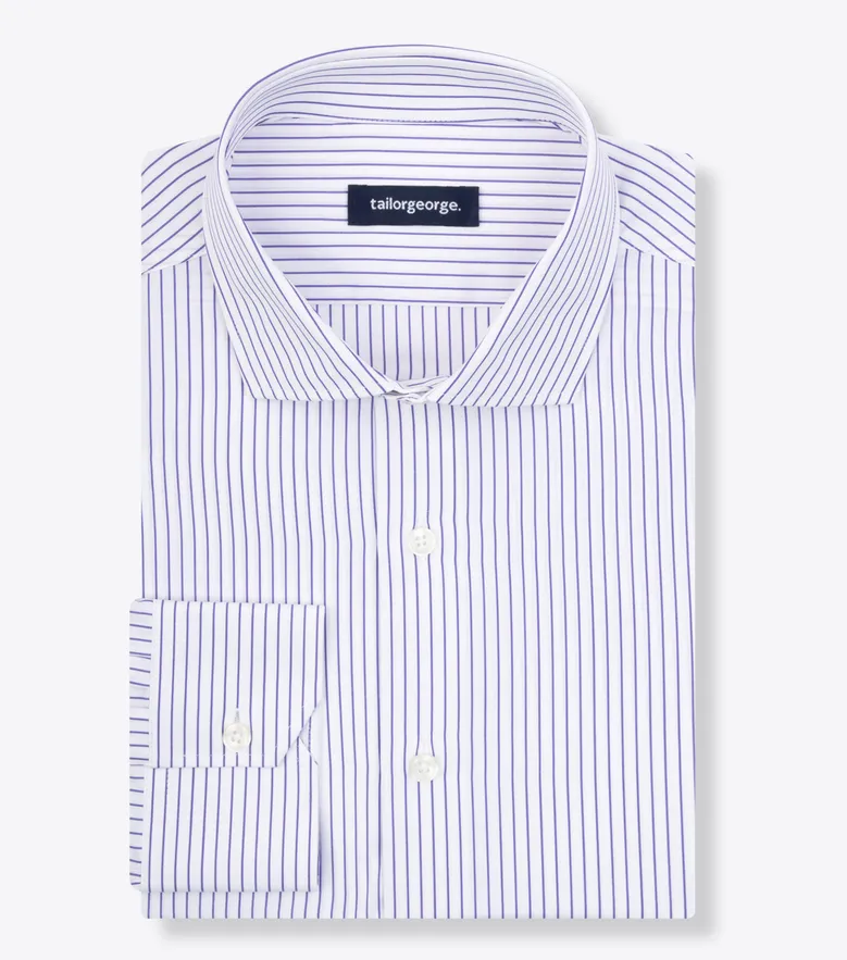 Camicia bianca in popeline facile da stirare
