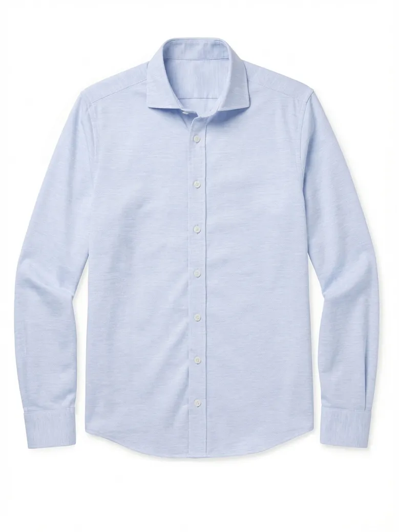 Camicia bianca in popeline facile da stirare