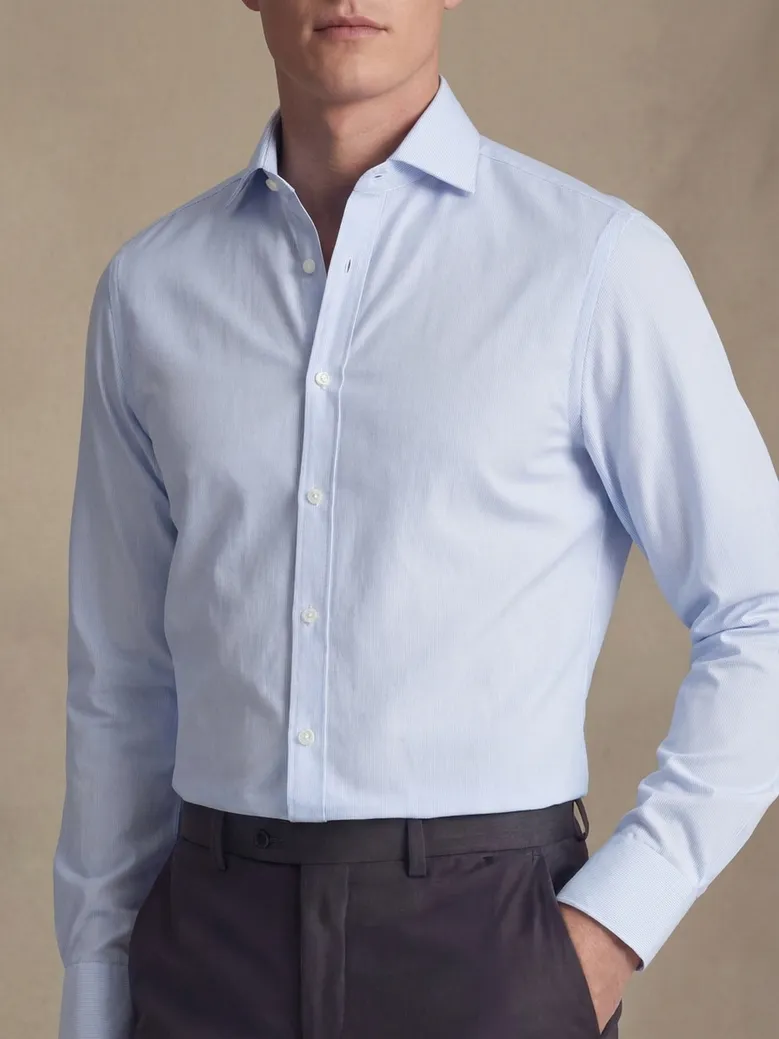 Camicia bianca in popeline facile da stirare