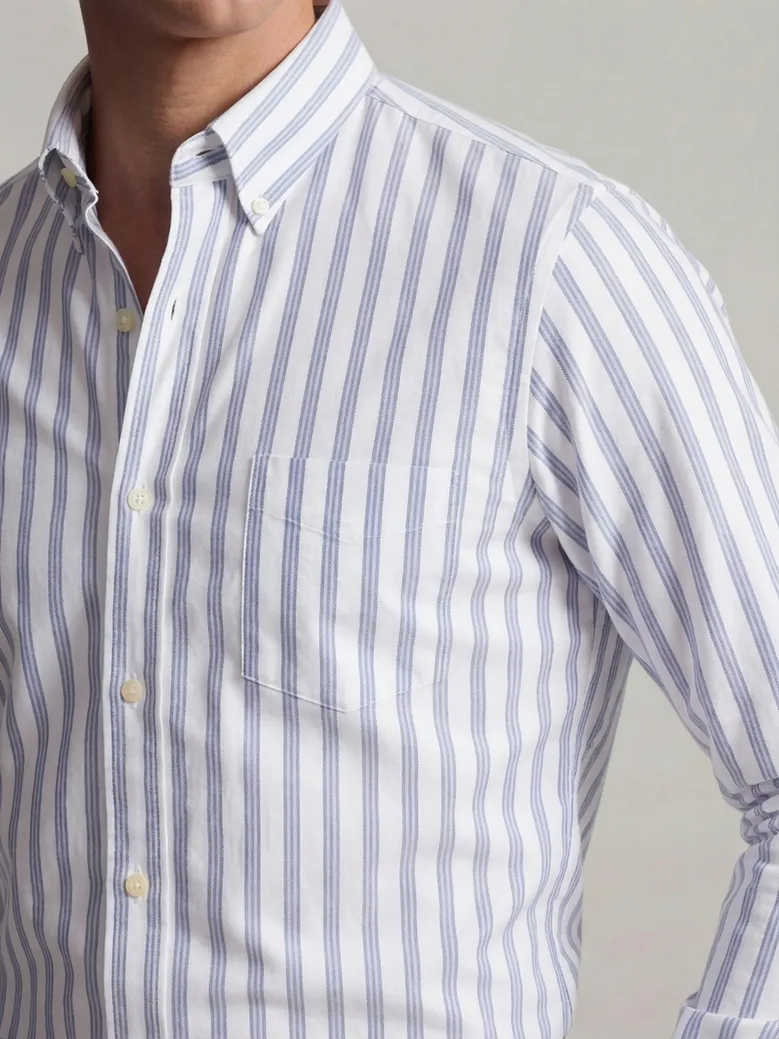 Camicia bianca in popeline facile da stirare