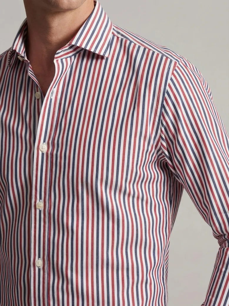 Camicia bianca in popeline facile da stirare