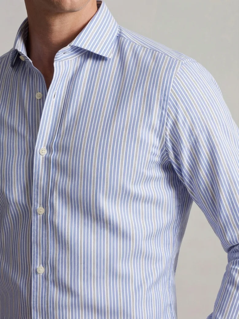 Camicia bianca in popeline facile da stirare