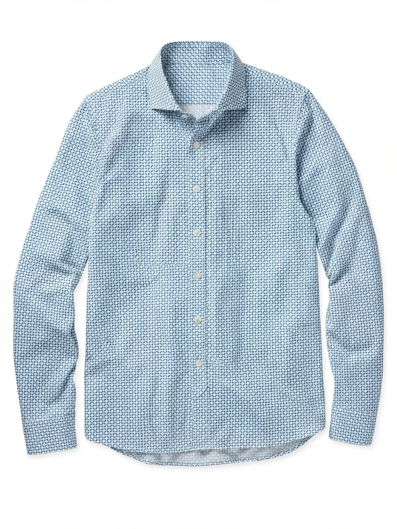 Camicia bianca in popeline facile da stirare