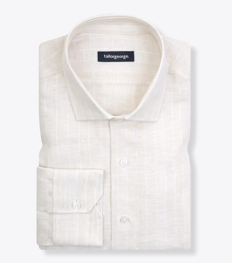 Camicia bianca in popeline facile da stirare