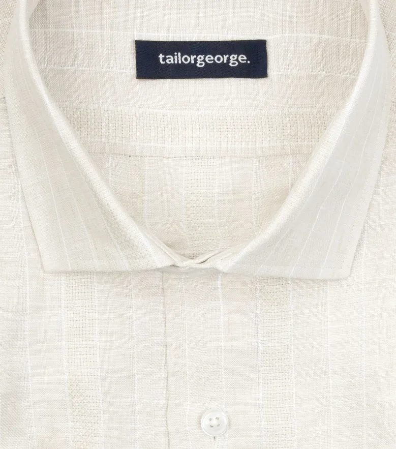 Camicia bianca in popeline facile da stirare