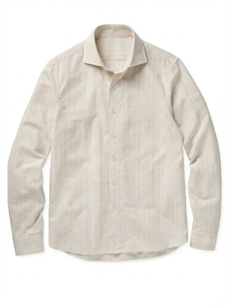 Camicia bianca in popeline facile da stirare