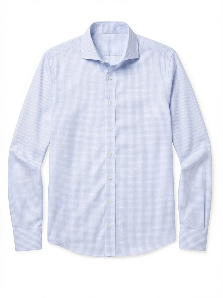 Camicia bianca in popeline facile da stirare