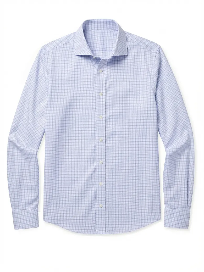 Camicia bianca in popeline facile da stirare