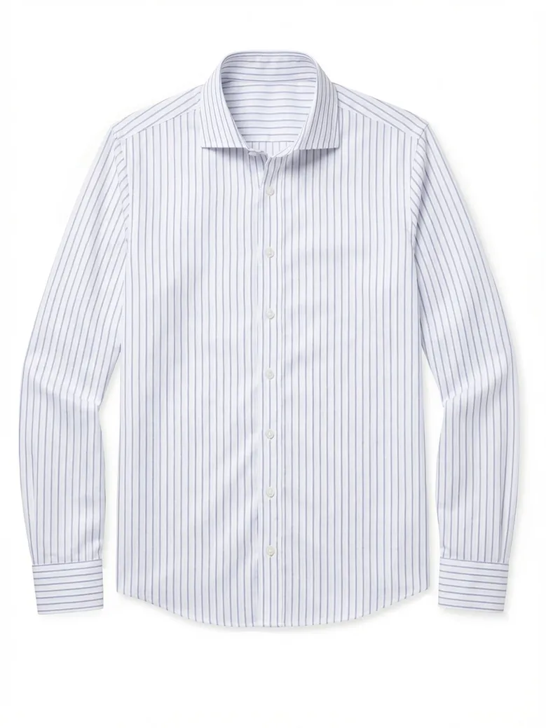 Camicia bianca in popeline facile da stirare