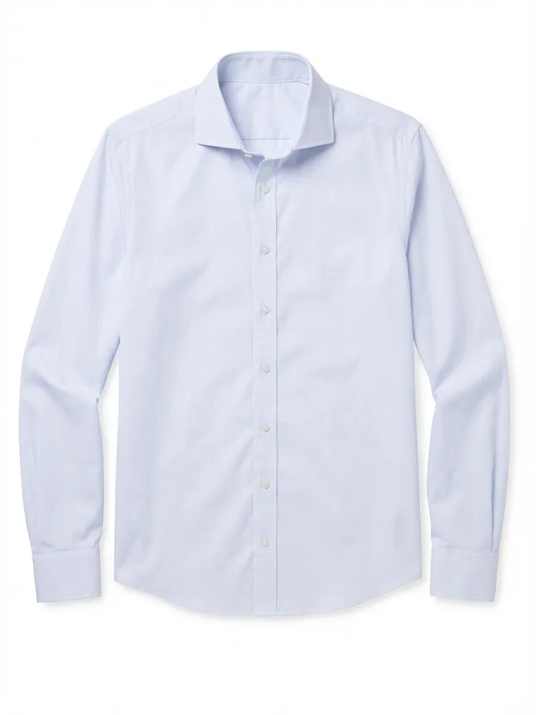 Camicia bianca in popeline facile da stirare