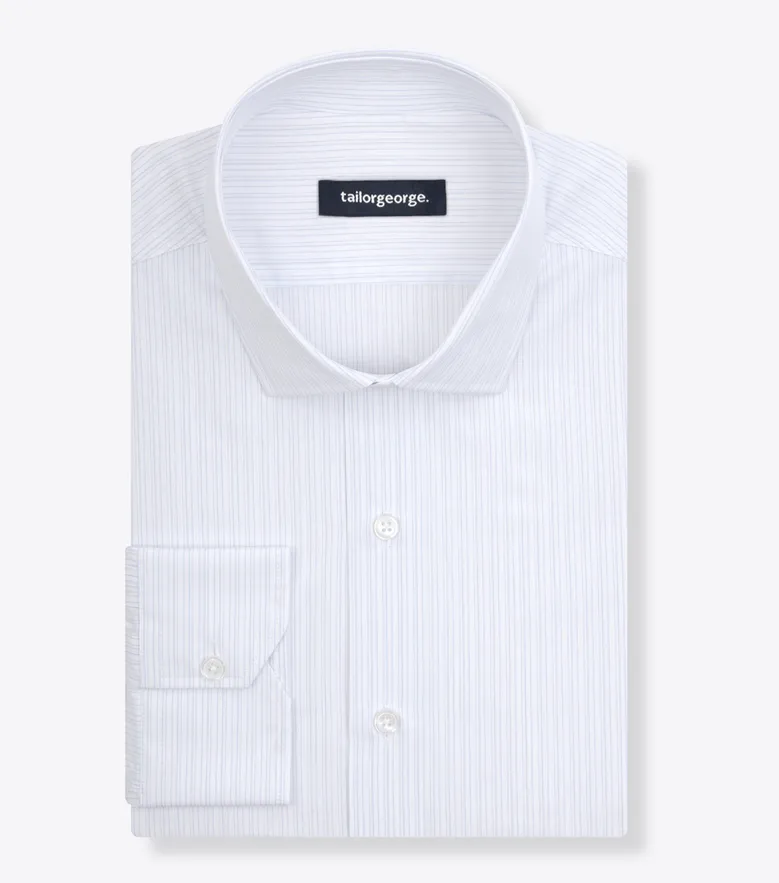 Camicia bianca in popeline facile da stirare