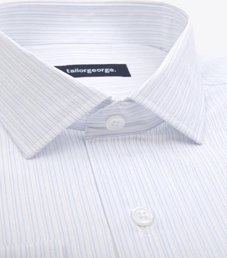 Camicia bianca in popeline facile da stirare