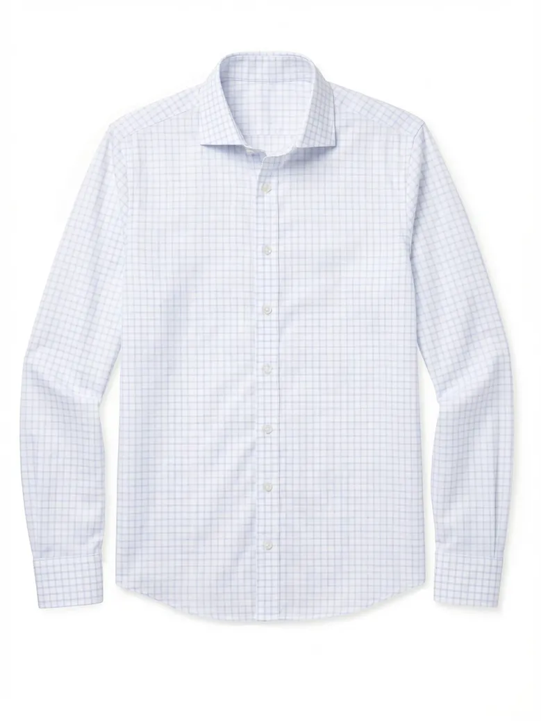 Camicia bianca in popeline facile da stirare