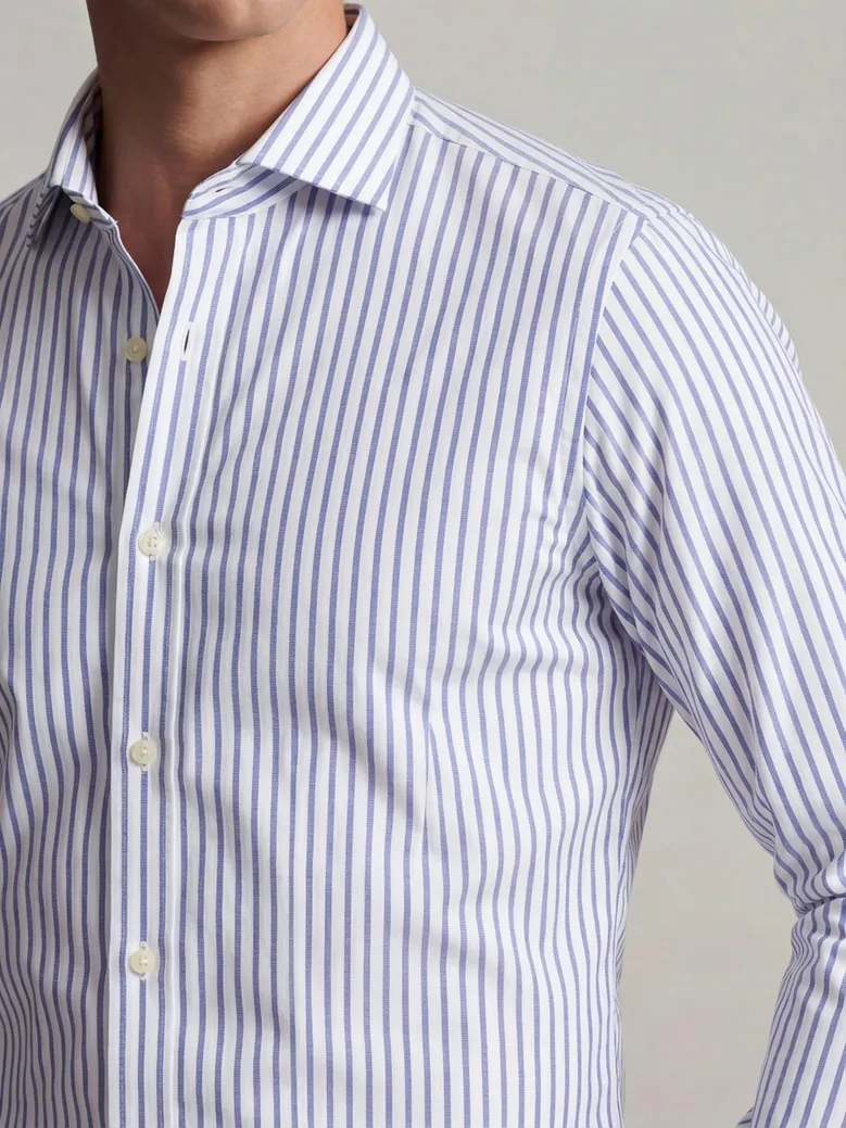 Camicia bianca in popeline facile da stirare