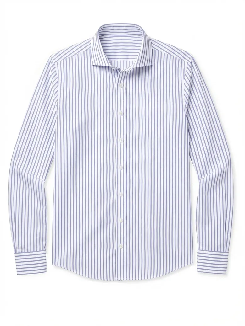 Camicia bianca in popeline facile da stirare