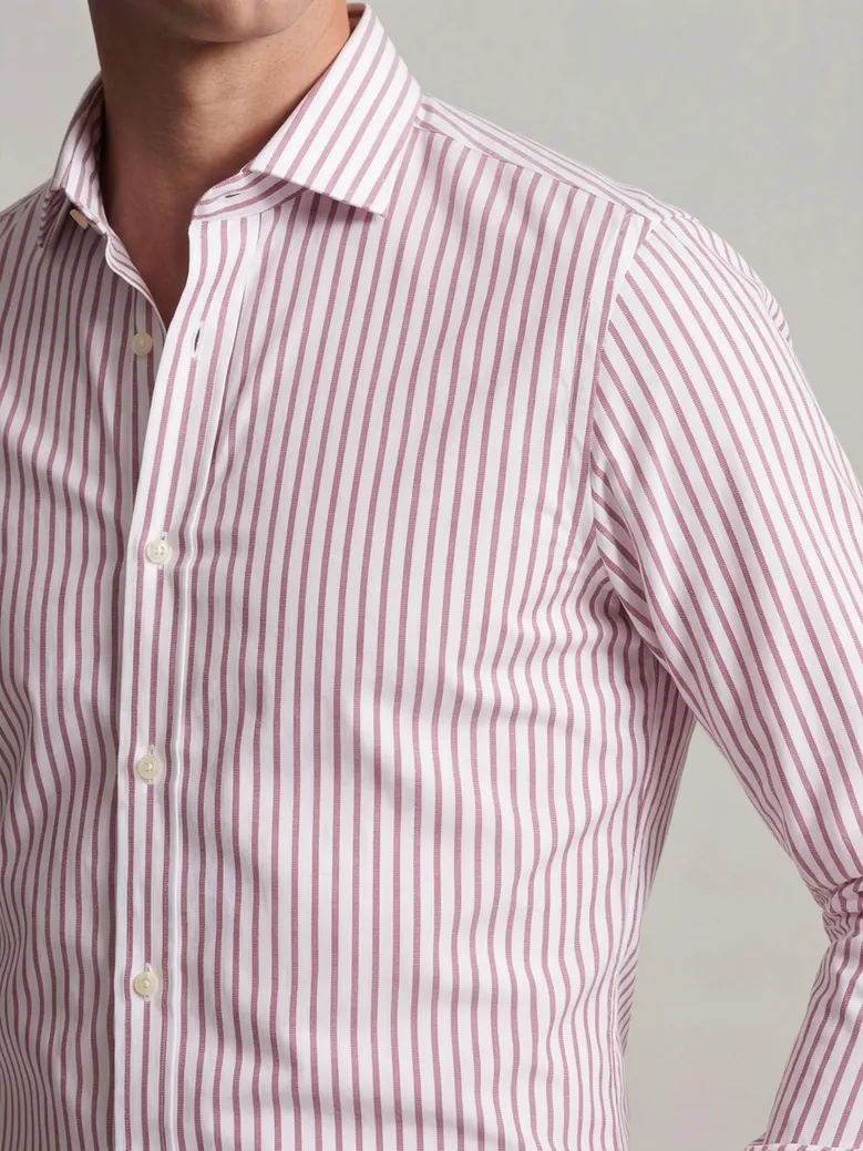 Camicia bianca in popeline facile da stirare