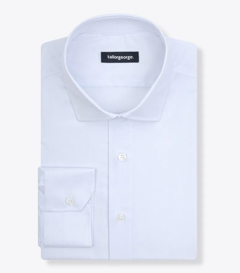 Camicia bianca in popeline facile da stirare