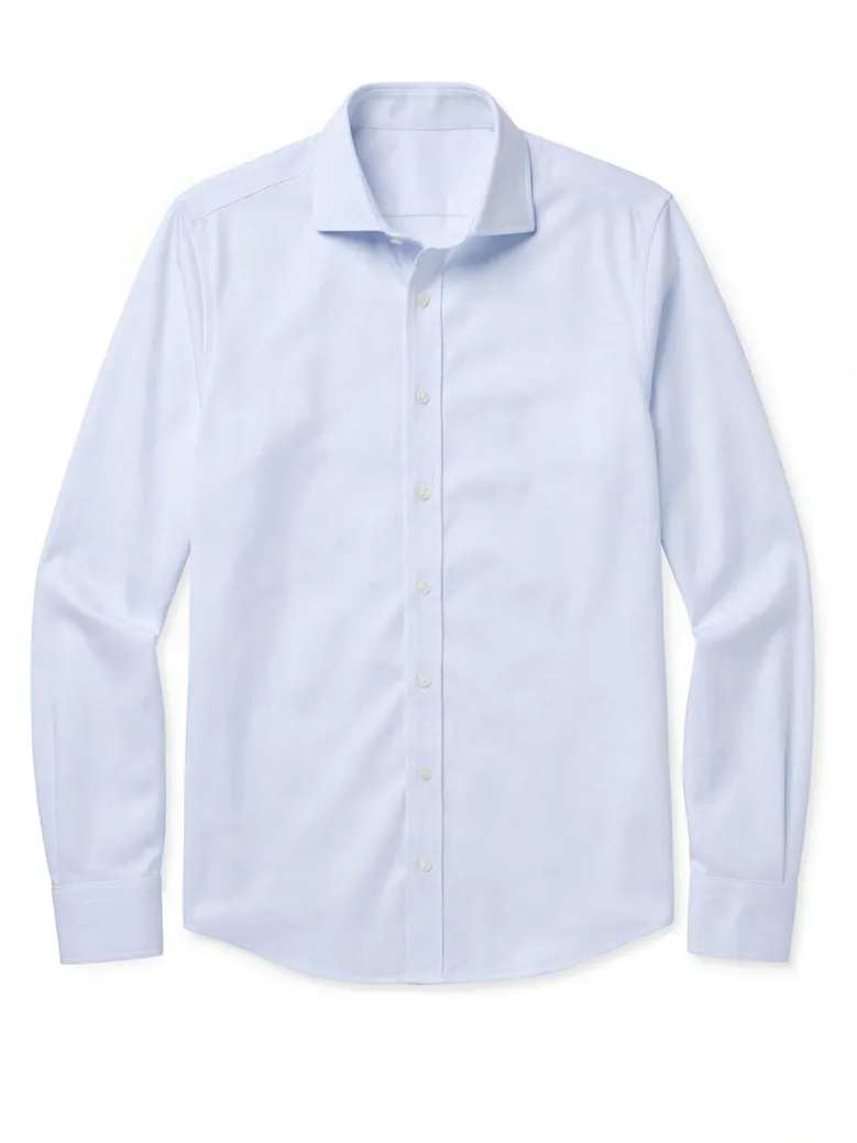 Camicia bianca in popeline facile da stirare