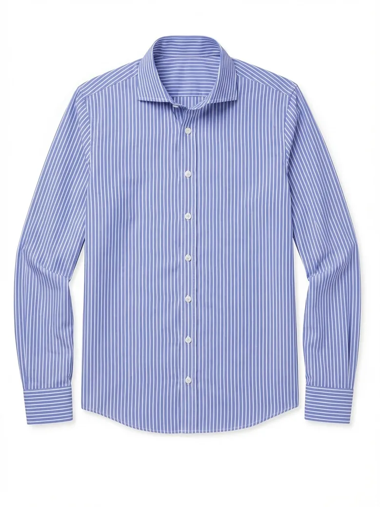 Camicia bianca in popeline facile da stirare